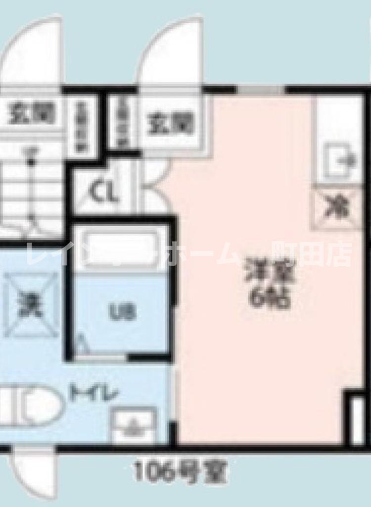フェリオ小田急相模原(ワンルーム/1階)の間取り写真