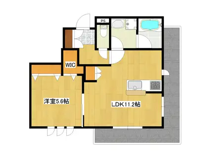 MAISON DE TRINITY Nメゾン ド トリニティ エヌ(1LDK/3階)の間取り写真