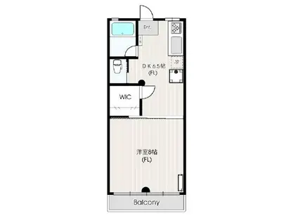 スターハイツアマノ(1DK/3階)の間取り写真