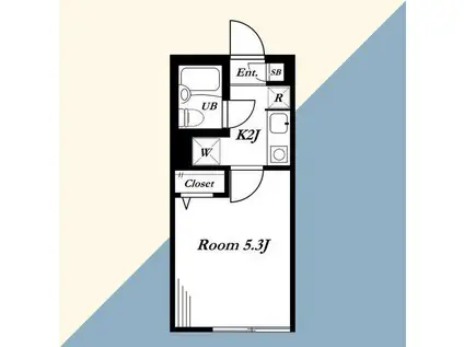 フローレンスベリー(1K/3階)の間取り写真