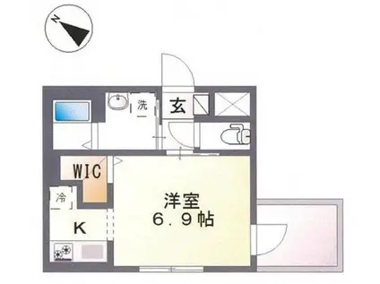 DIMORA北千住 -ディモーラ北千住-(ワンルーム/4階)の間取り写真