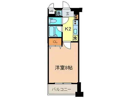 アーデン両国(1K/5階)の間取り写真