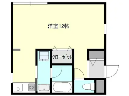 大野スマイルビル(ワンルーム/4階)の間取り写真