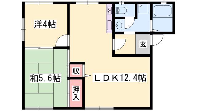 サニーコーポ(2LDK/1階)の間取り写真