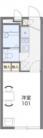 レオパレスKATOU(1K/1階)の間取り写真