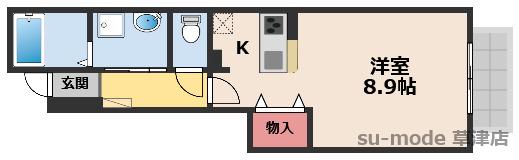 スイートハウス藤I(1K/1階)の間取り写真