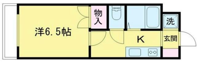 サニーコート(1K/2階)の間取り写真