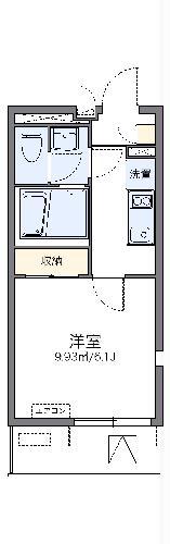 レオネクスト日新大阪(1K/4階)の間取り写真