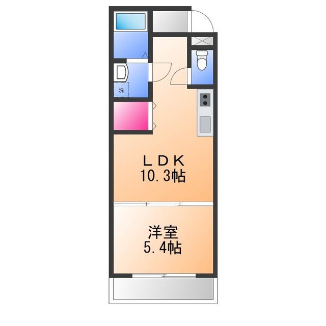 フジパレス堺大浜V番館(1LDK/2階)の間取り写真