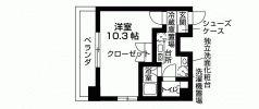 CASA SHIKO(1K/5階)の間取り写真
