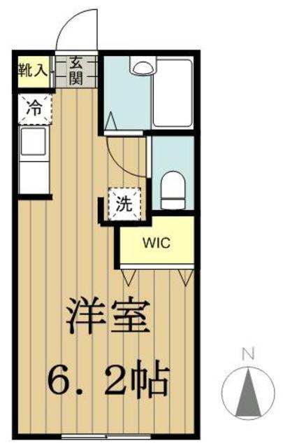 アダミス中野(1K/1階)の間取り写真