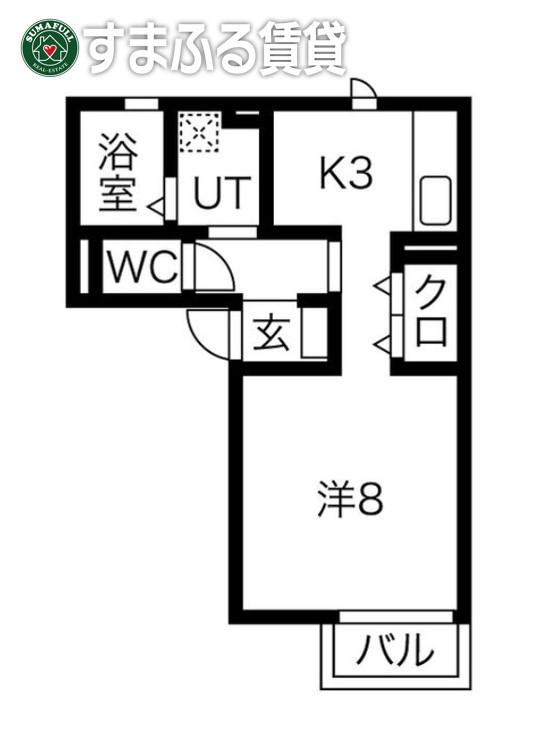 インテレクト(ワンルーム/1階)の間取り写真