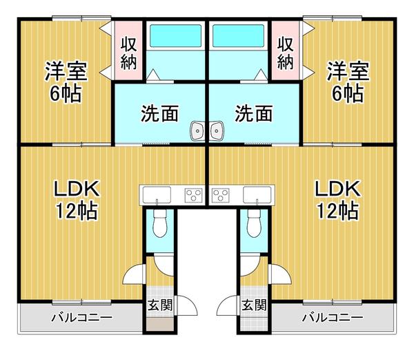 CLASSEVIII(1LDK/1階)の間取り写真
