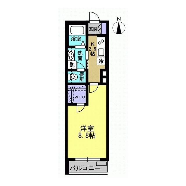 エリタージュメゾン(1K/2階)の間取り写真