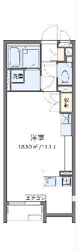 レオネクストサンシャインIII(ワンルーム/2階)の間取り写真