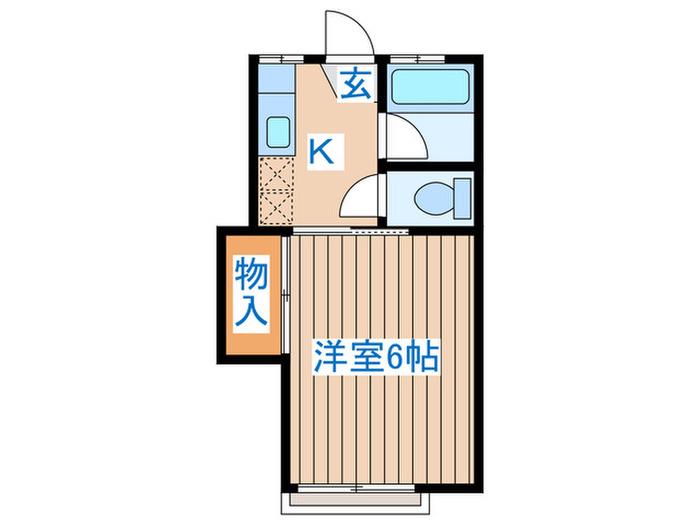 コーポTOM2(1K/2階)の間取り写真