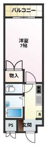 キャンディーガーデン(1K/3階)の間取り写真