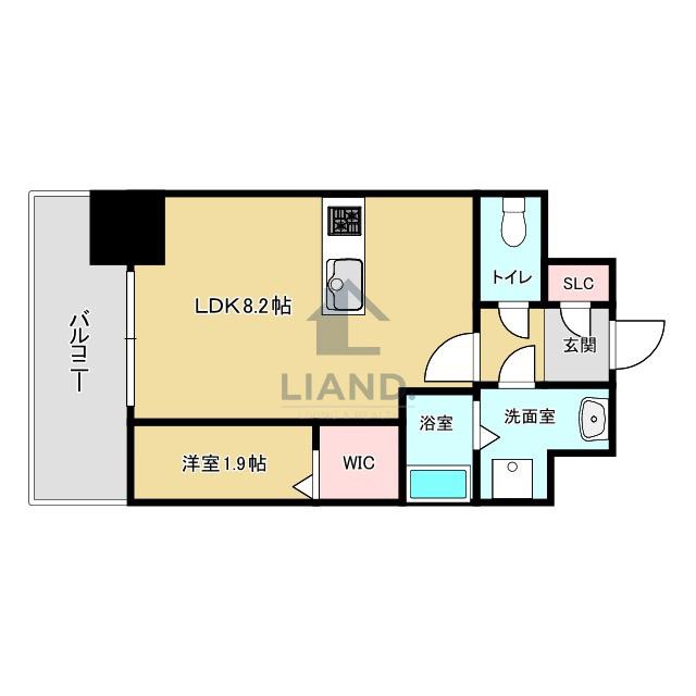 YAKUIN 037 RESIDENCE(1LDK/7階)の間取り写真