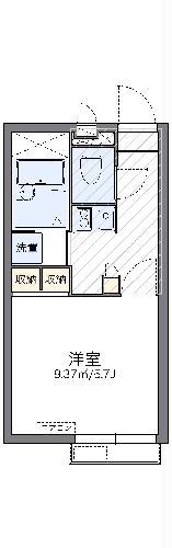 レオパレス時II(1K/2階)の間取り写真