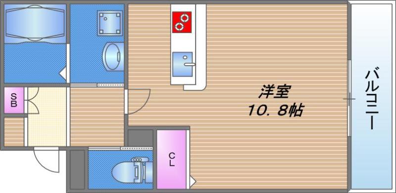 グローパレス小路PARTIV(ワンルーム/2階)の間取り写真