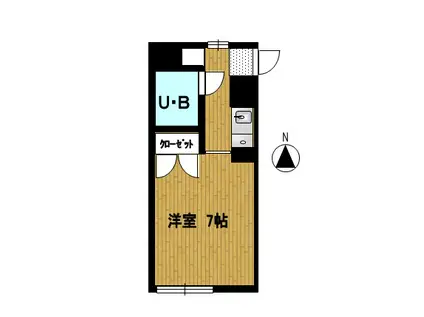 Fメゾン振甫(ワンルーム/2階)の間取り写真