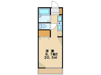 アネルバハイツ(1K/1階)の間取り写真