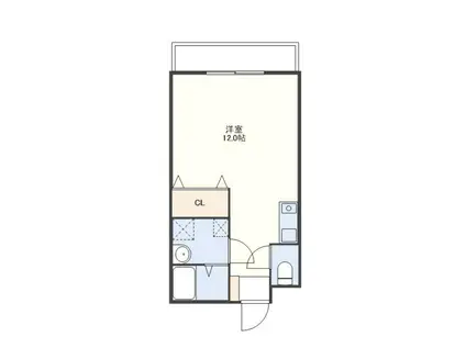 サンコー雅(ワンルーム/5階)の間取り写真