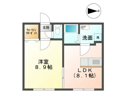 ナノハウス(1LDK/1階)の間取り写真