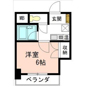 ATともえ(1K/4階)の間取り写真