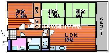 ネクスト倉田 東館(3LDK/6階)の間取り写真