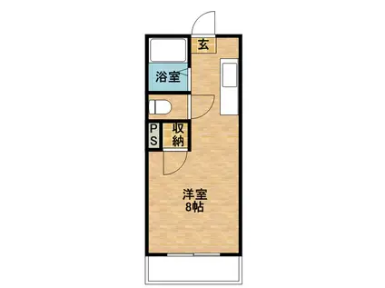 シャンポール南郡元(ワンルーム/3階)の間取り写真