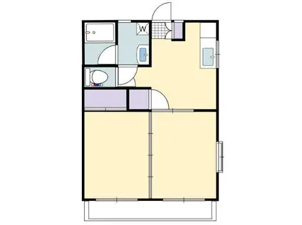 第2メゾンセンチュリー(2DK/1階)の間取り写真