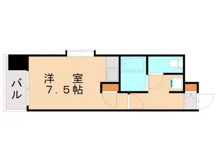 オリエンタル折尾(ワンルーム/9階)の間取り写真