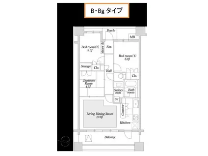 KDX志村坂上レジデンス(3LDK/3階)の間取り写真