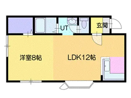 サンピア3丁目館(1LDK/3階)の間取り写真