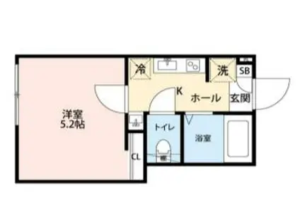 GRANQUAL野方FRONT(1K/3階)の間取り写真