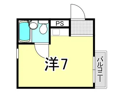 ダイドーメゾン塚口III(ワンルーム/4階)の間取り写真