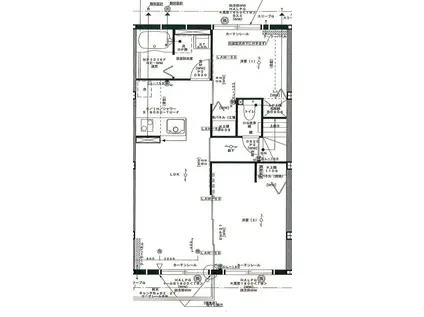ルミエールテラス(2LDK/2階)の間取り写真