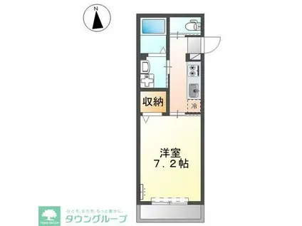 モリオンパレス(1K/3階)の間取り写真