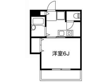 クラシーバ(1K/3階)の間取り写真