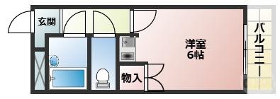 グランドコート新大阪(1K/2階)の間取り写真