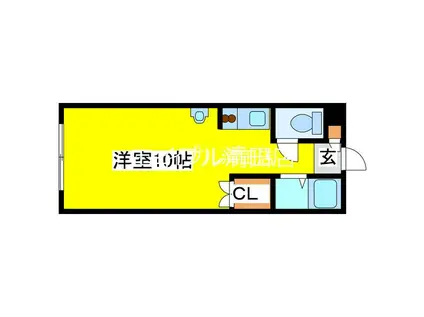 SMOTTO清田I(ワンルーム/3階)の間取り写真