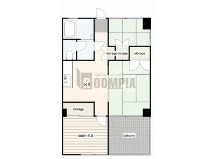 サンライズハイツ(3DK/5階)の間取り写真