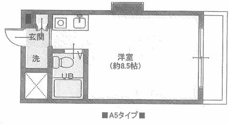 グランドビュー大池(ワンルーム/4階)の間取り写真