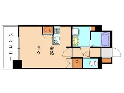 クレール桜(ワンルーム/5階)の間取り写真