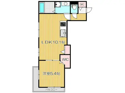 グリュック目黒(1LDK/2階)の間取り写真