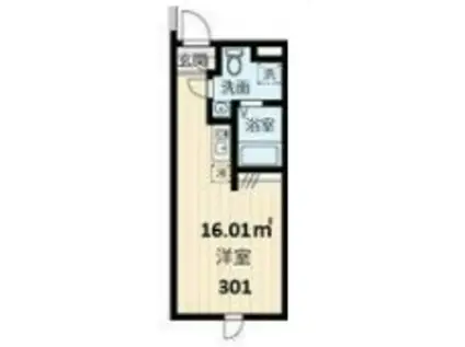 上石神井マンション(1K/3階)の間取り写真