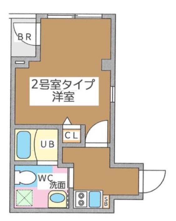 リベルタ銀座イースト(1K/3階)の間取り写真