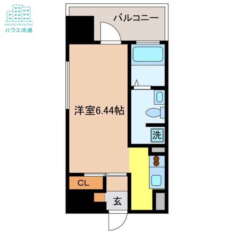 レジデンス古町(ワンルーム/5階)の間取り写真