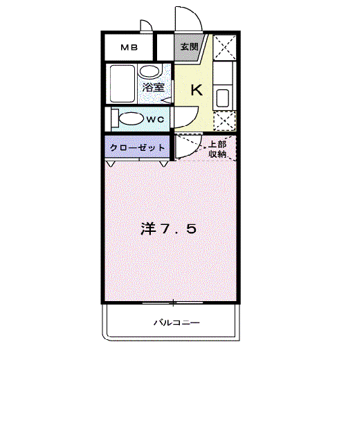 GRACEONE(1K/1階)の間取り写真